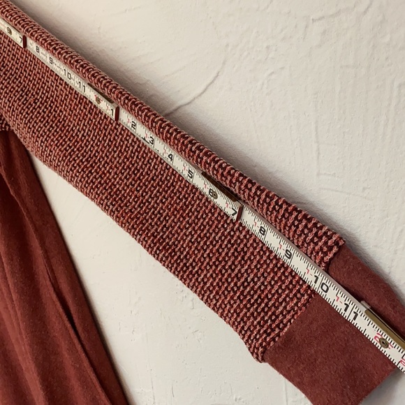 Mystree Knit Hooded Sleeved Sweater Open Sided Poncho size L - Picture 7 of 16